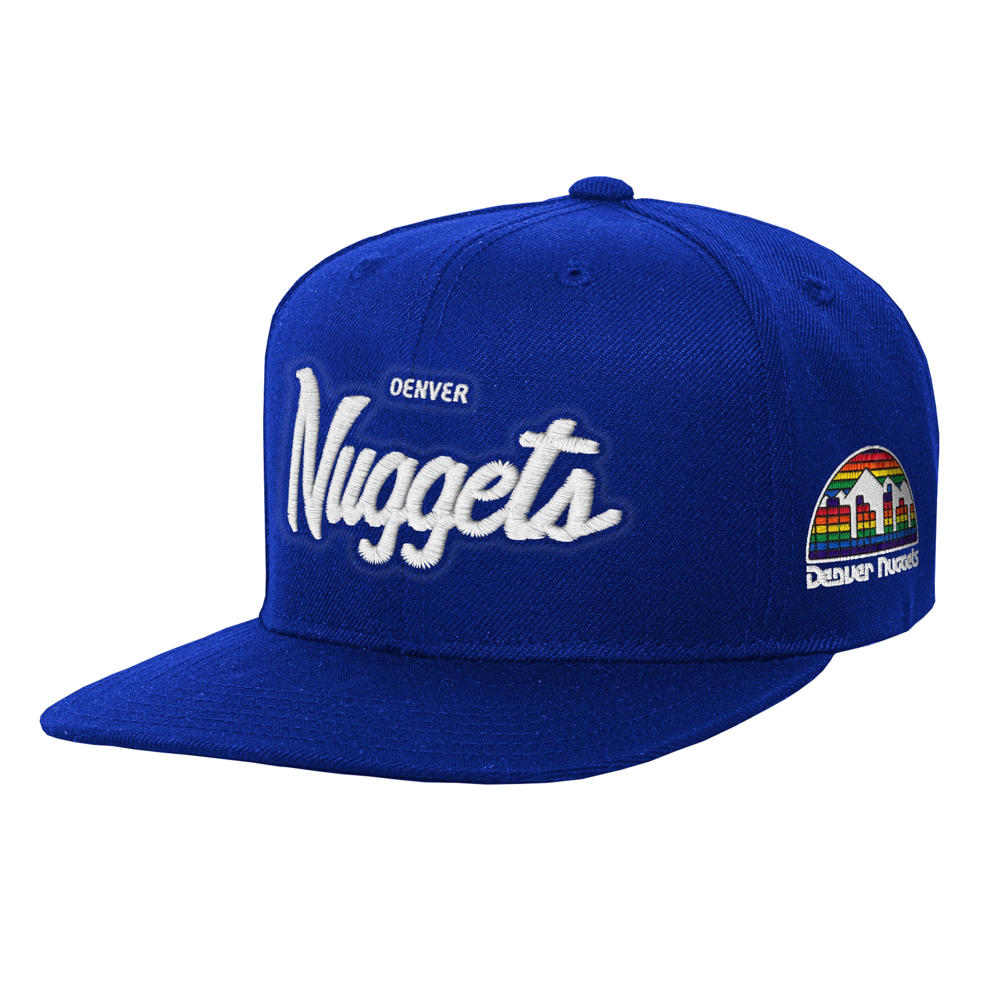Youth Mitchell & Ness Blue Denver Nuggets Head Coach Flat Brim Snapback Hat