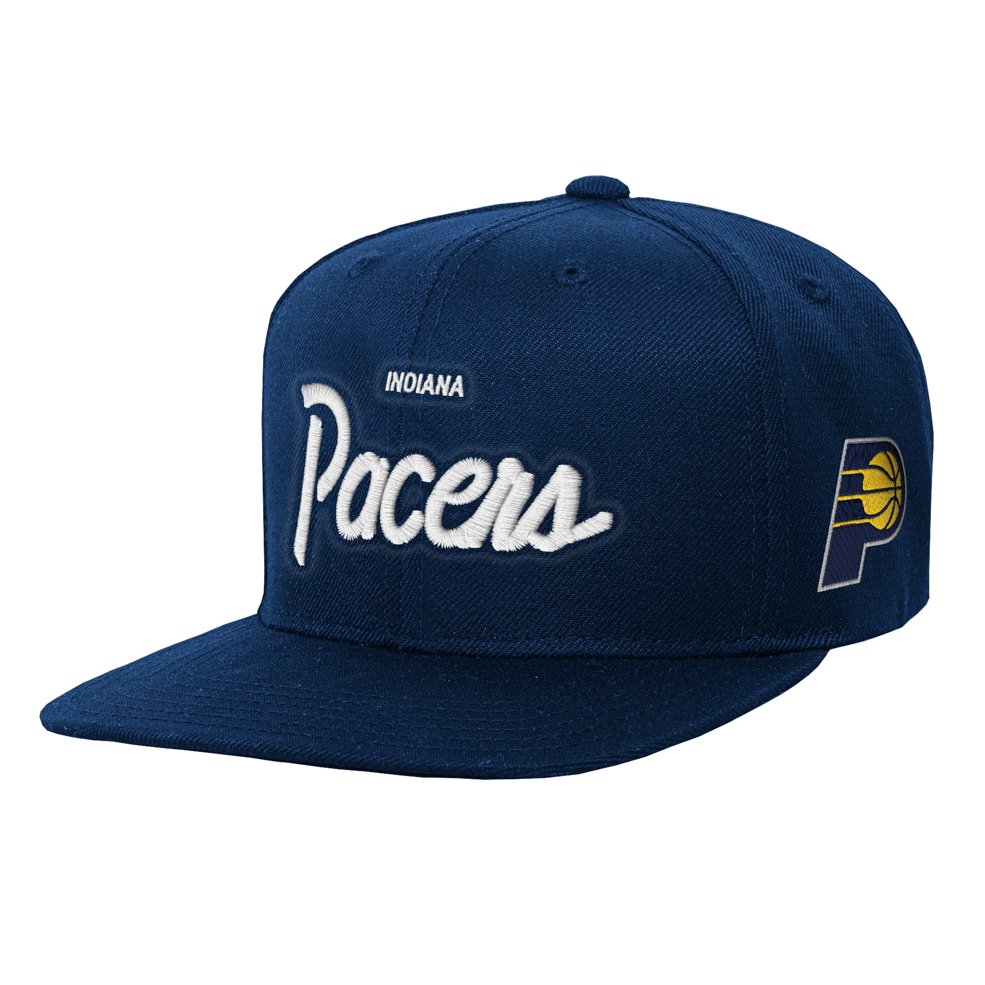 Youth Mitchell & Ness Navy Indiana Pacers Head Coach Flat Brim Snapback Hat