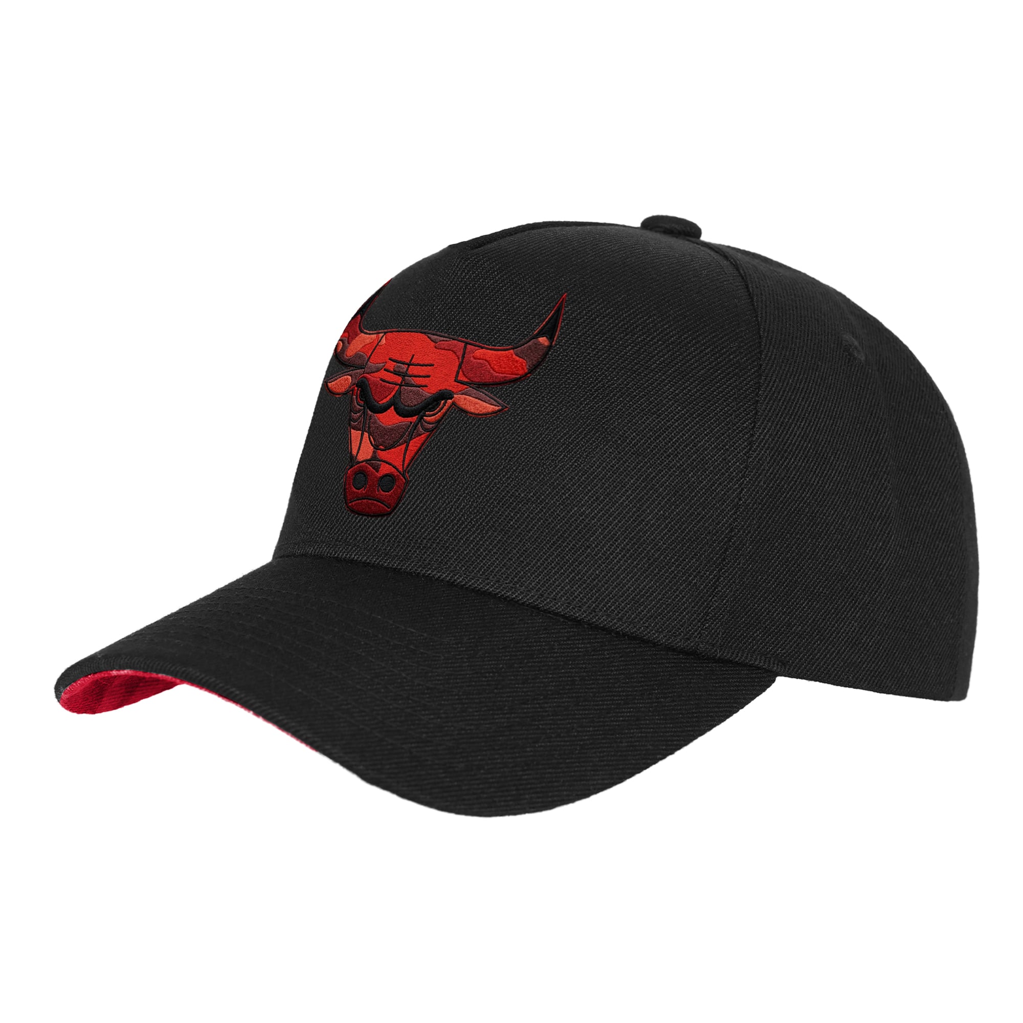 Youth Mitchell & Ness Black Chicago Bulls 404 Club Camo Pro Pinch Snapback Hat