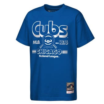 Unisex Mitchell & Ness Royal Chicago Cubs The Ava T-Shirt