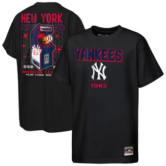 Youth Mitchell & Ness  Black New York Yankees Retro Arcade T-Shirt
