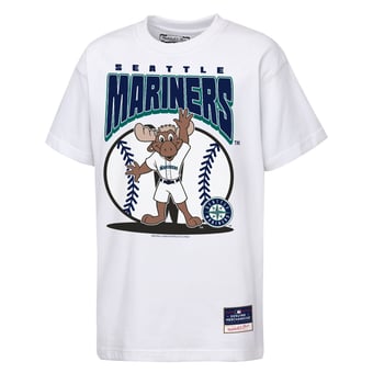 Youth Mitchell & Ness  White Seattle Mariners Mascot Mania T-Shirt