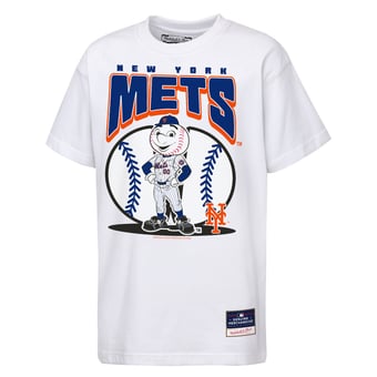 Youth Mitchell & Ness  White New York Mets Mascot Mania T-Shirt