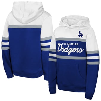 Youth Mitchell & Ness  Royal Los Angeles Dodgers Head Coach Hoodie