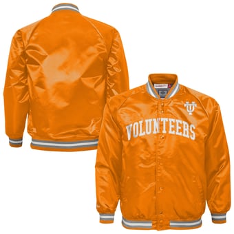 Youth Mitchell & Ness Tennessee Orange Tennessee Volunteers Satin Full-Snap Raglan Jacket