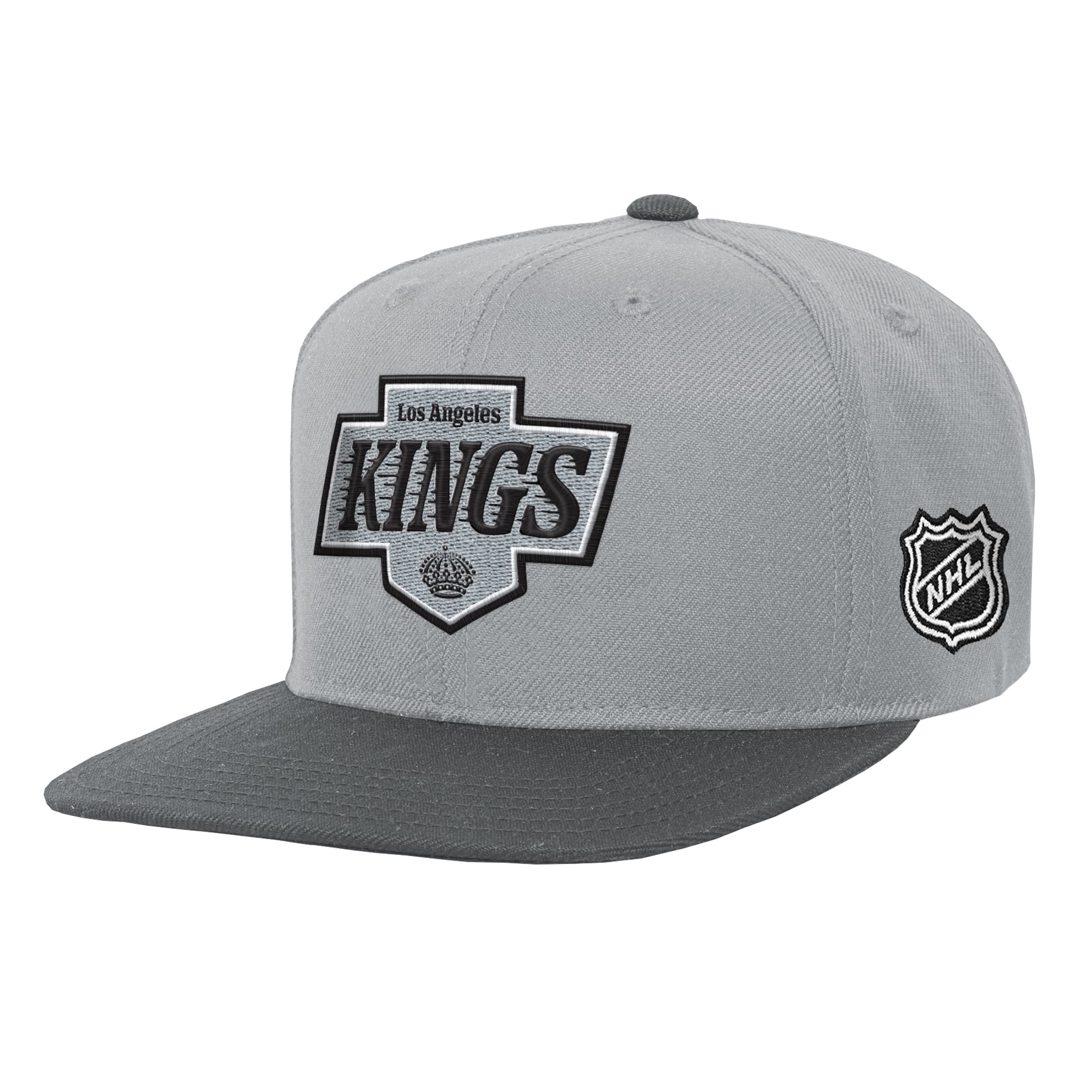 Youth Mitchell & Ness Silver/Black Los Angeles Kings Legendary Snapback Hat