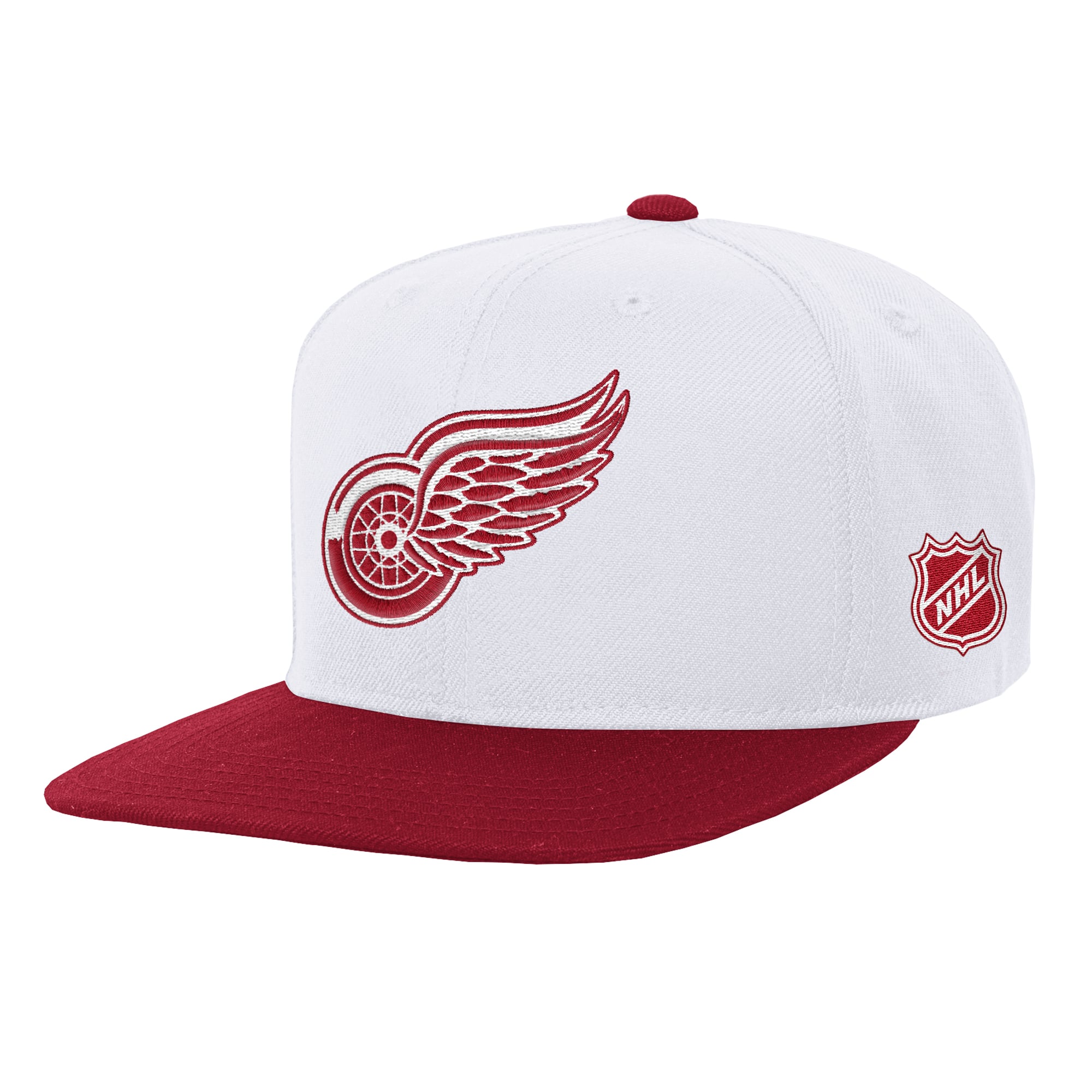 Youth Mitchell & Ness  White/Red Detroit Red Wings Legendary Snapback Hat