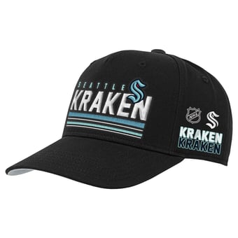 Youth Mitchell & Ness Black Seattle Kraken Triple Play Pro Pinch Snapback Hat