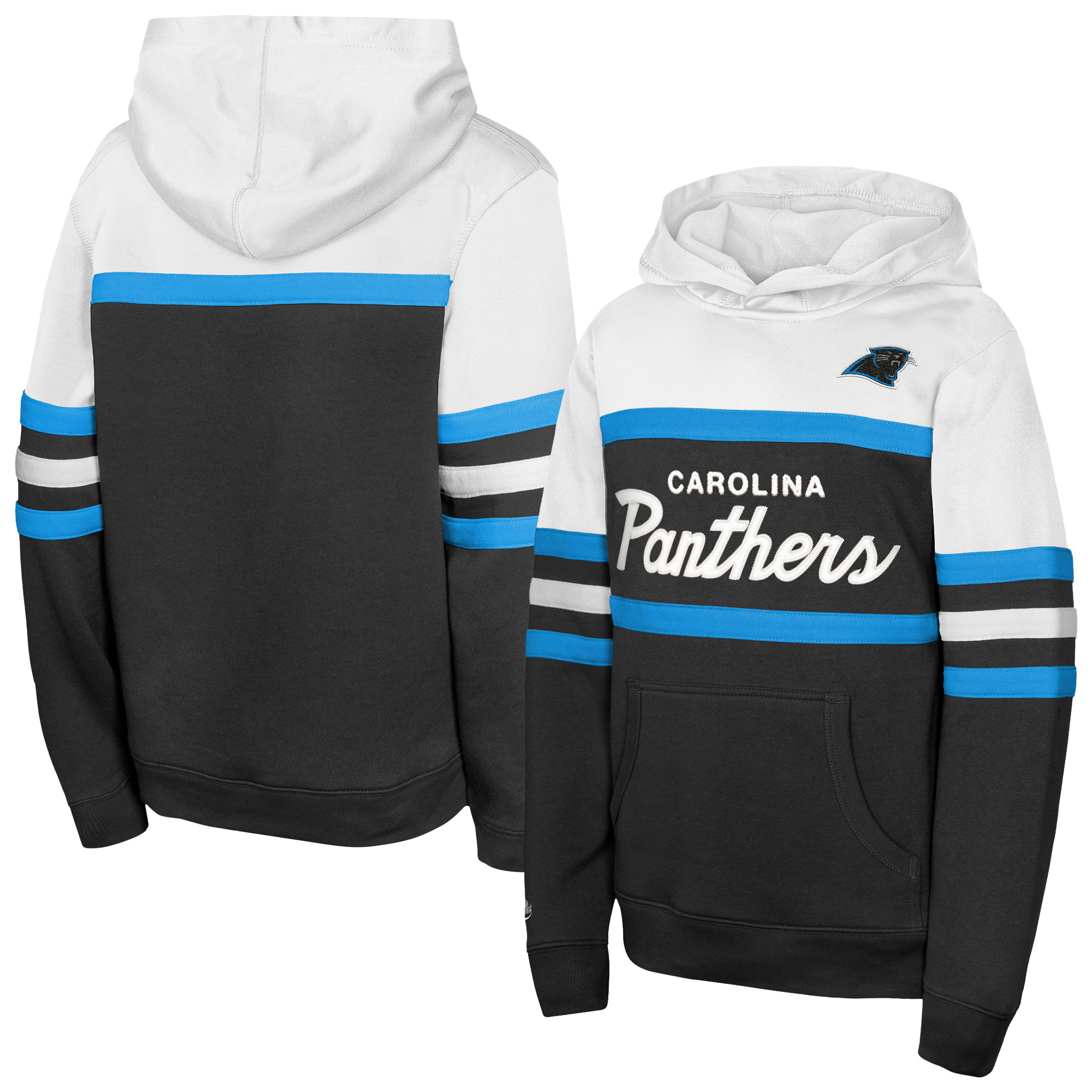 Mitchell & Ness Big Boys' and Girls' Black Carolina Panthers Head Coach Hoodie - Black
