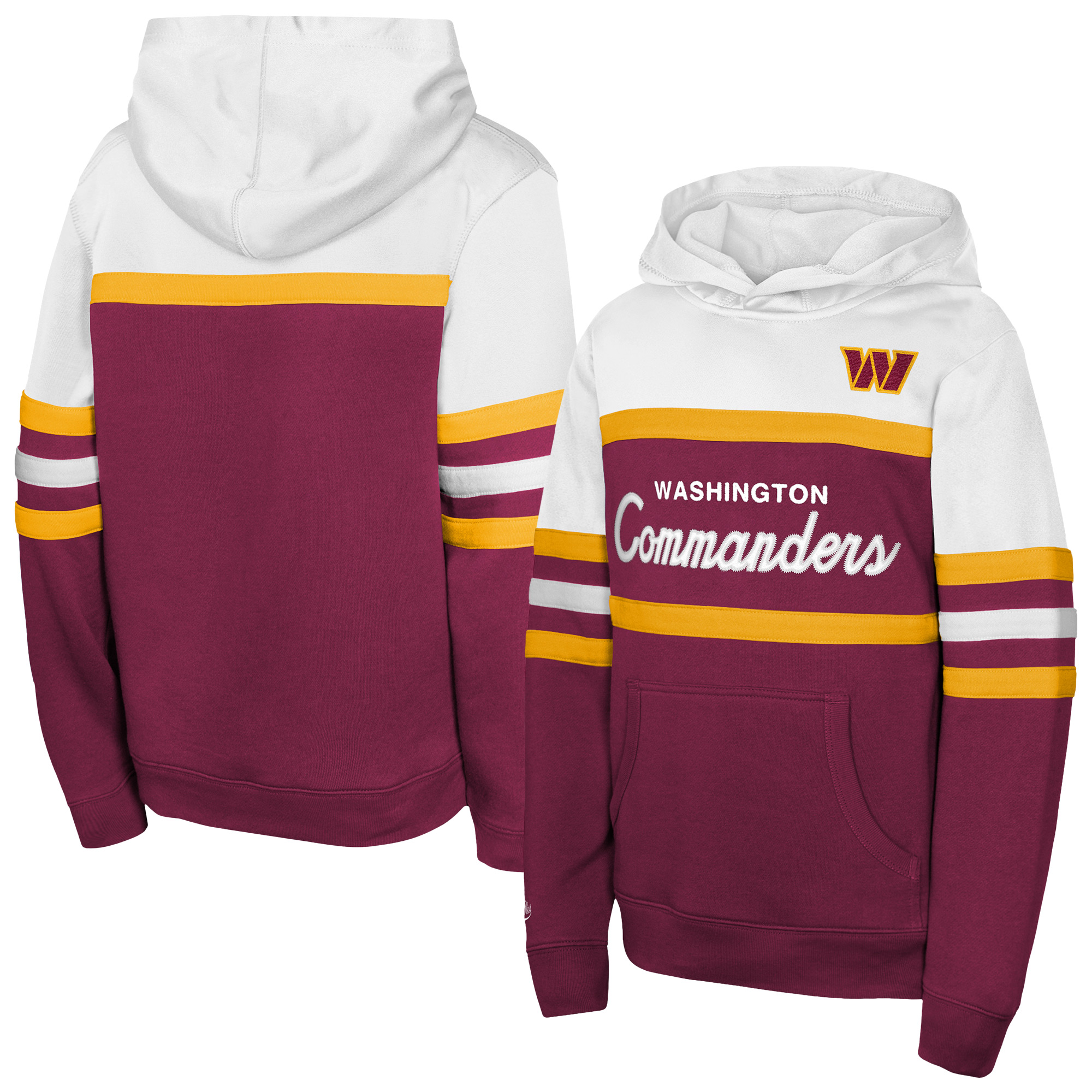 Youth Mitchell & Ness  Burgundy Washington Commanders Head Coach Hoodie