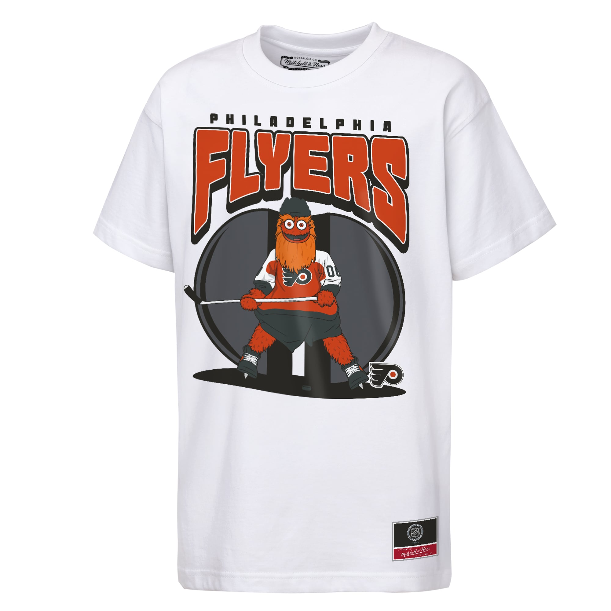 Youth Mitchell & Ness  White Philadelphia Flyers Mascot Mania T-Shirt
