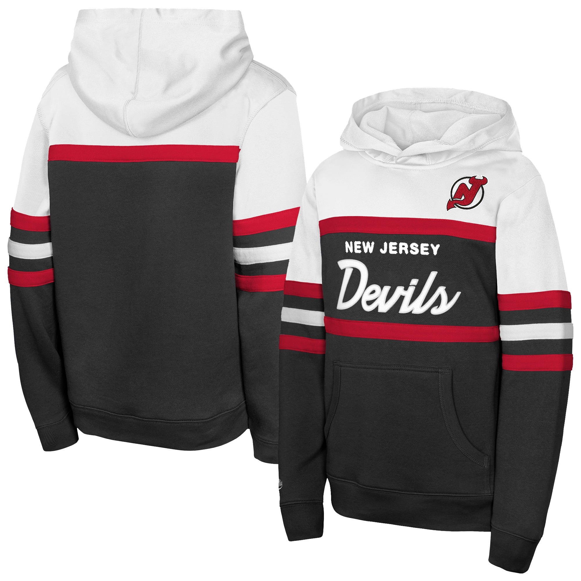 Youth Mitchell & Ness  Black New Jersey Devils Head Coach Hoodie