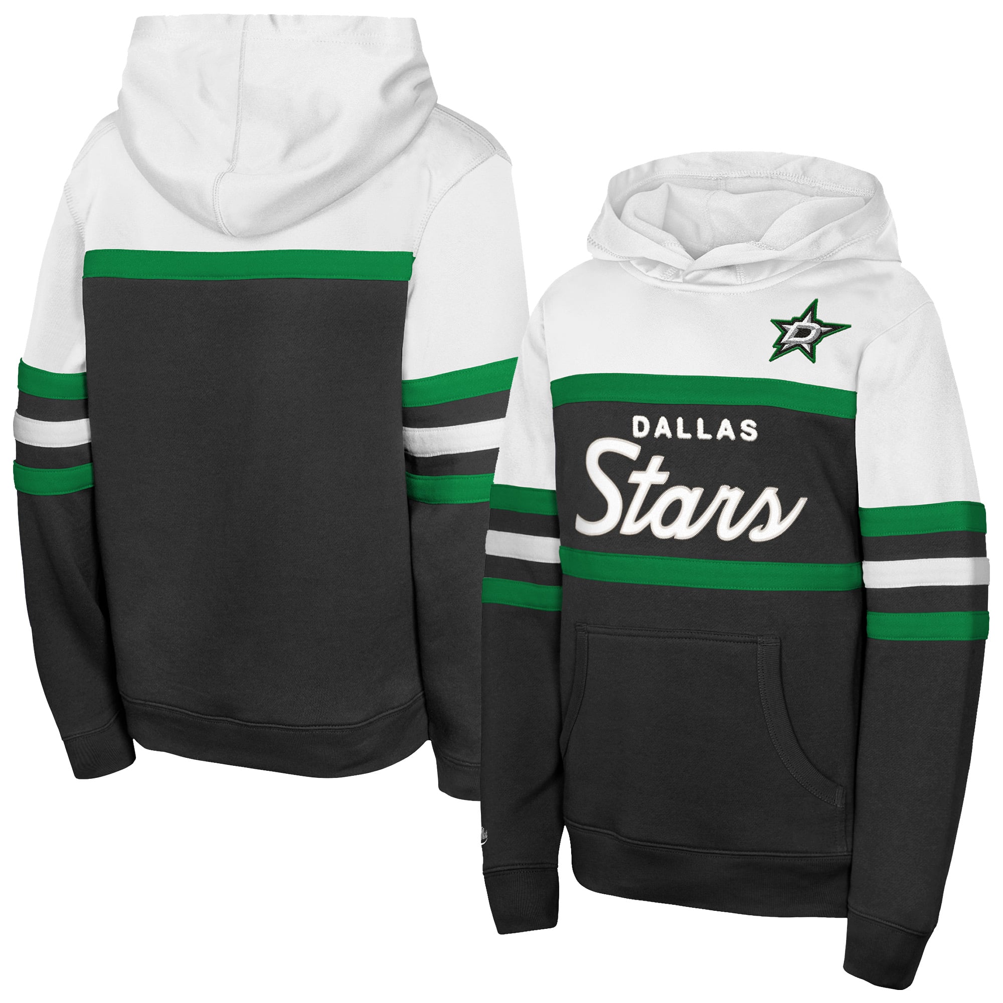 Youth Mitchell & Ness  Black Dallas Stars Head Coach Hoodie
