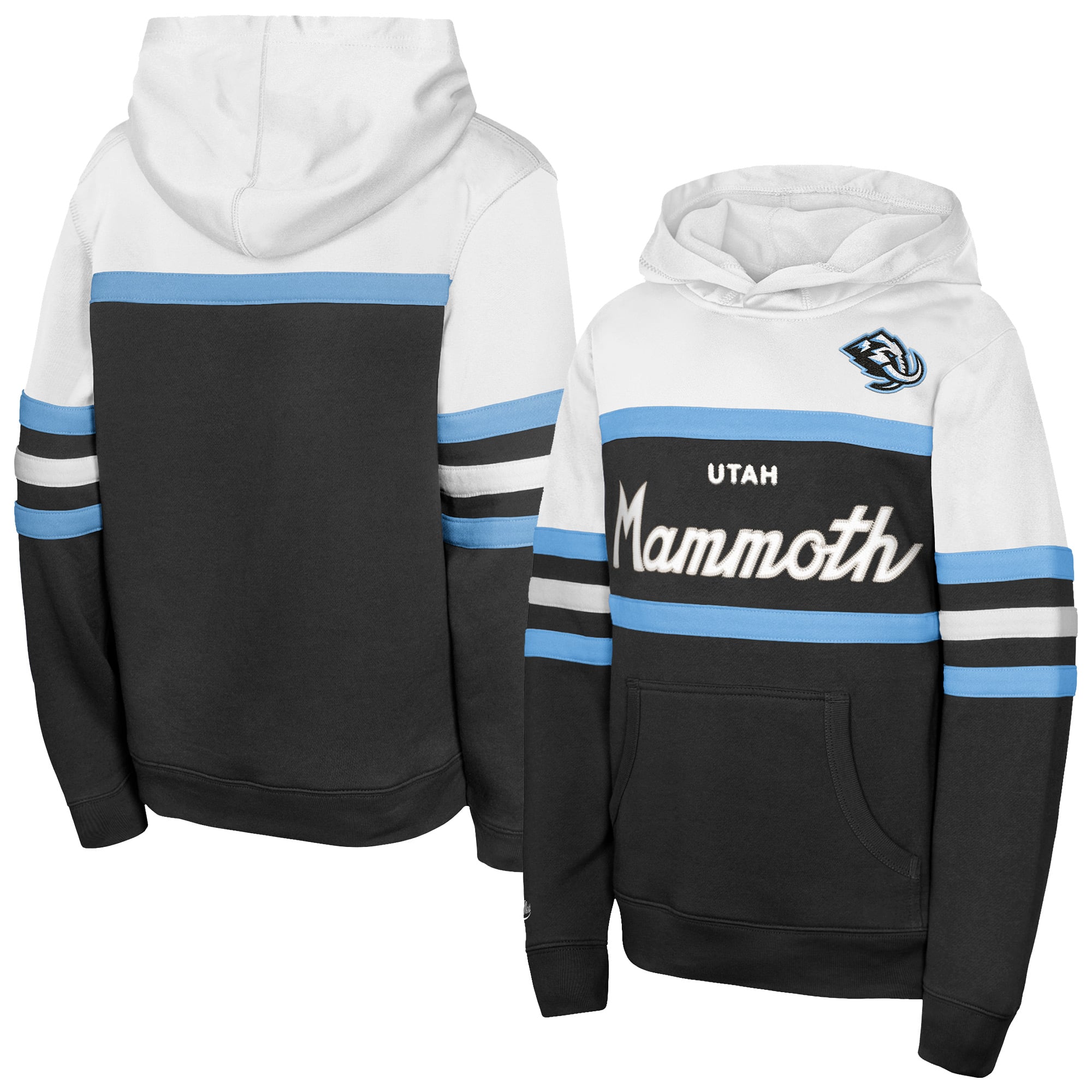 Youth Mitchell & Ness  Black Utah Mammoth Head Coach Hoodie