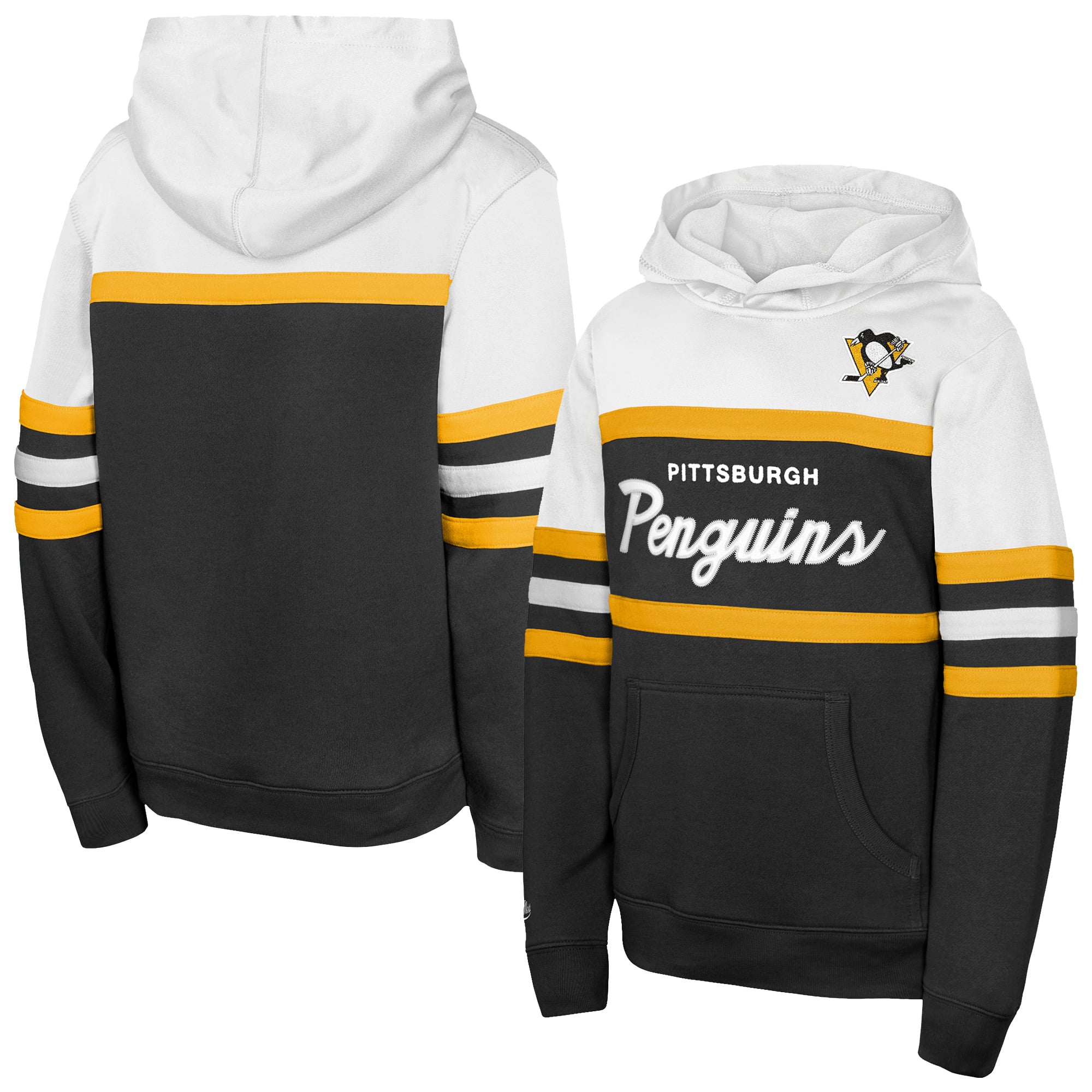 Youth Mitchell & Ness  Black Pittsburgh Penguins Head Coach Hoodie