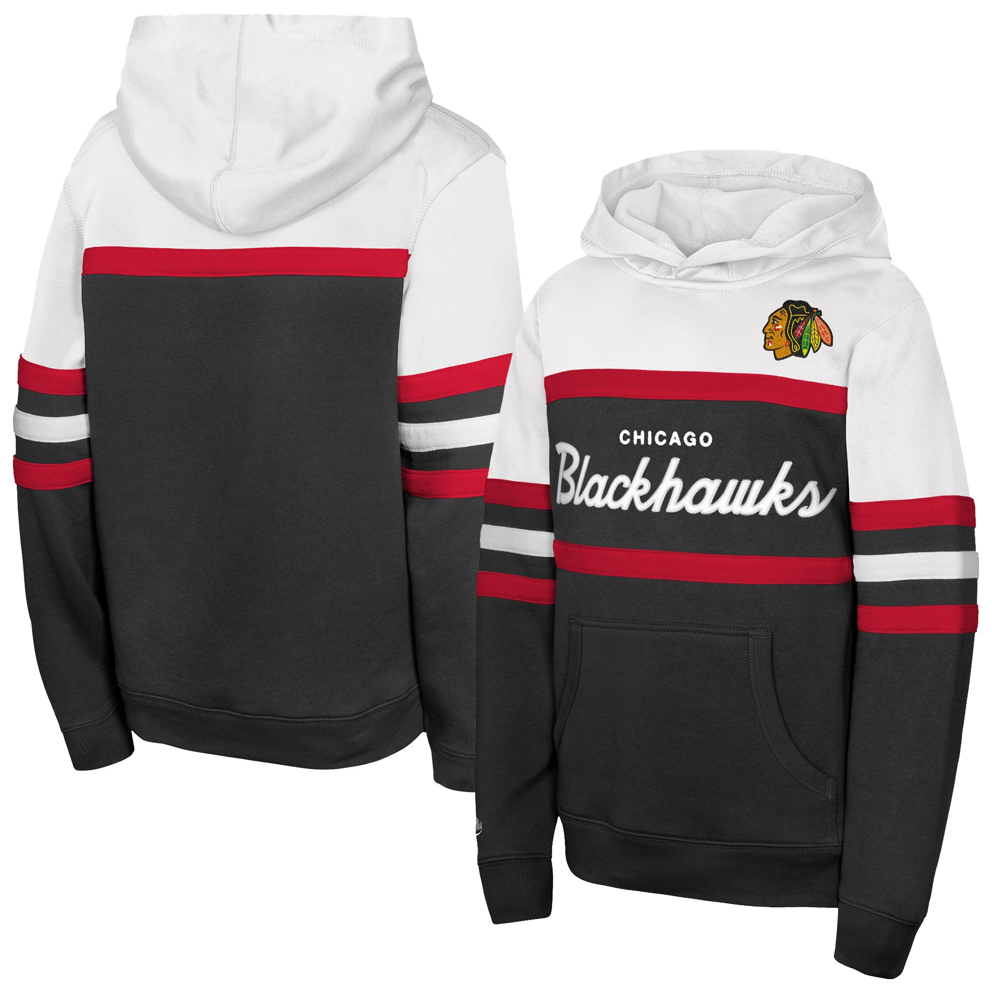 Youth Mitchell & Ness  Black Chicago Blackhawks Head Coach Hoodie
