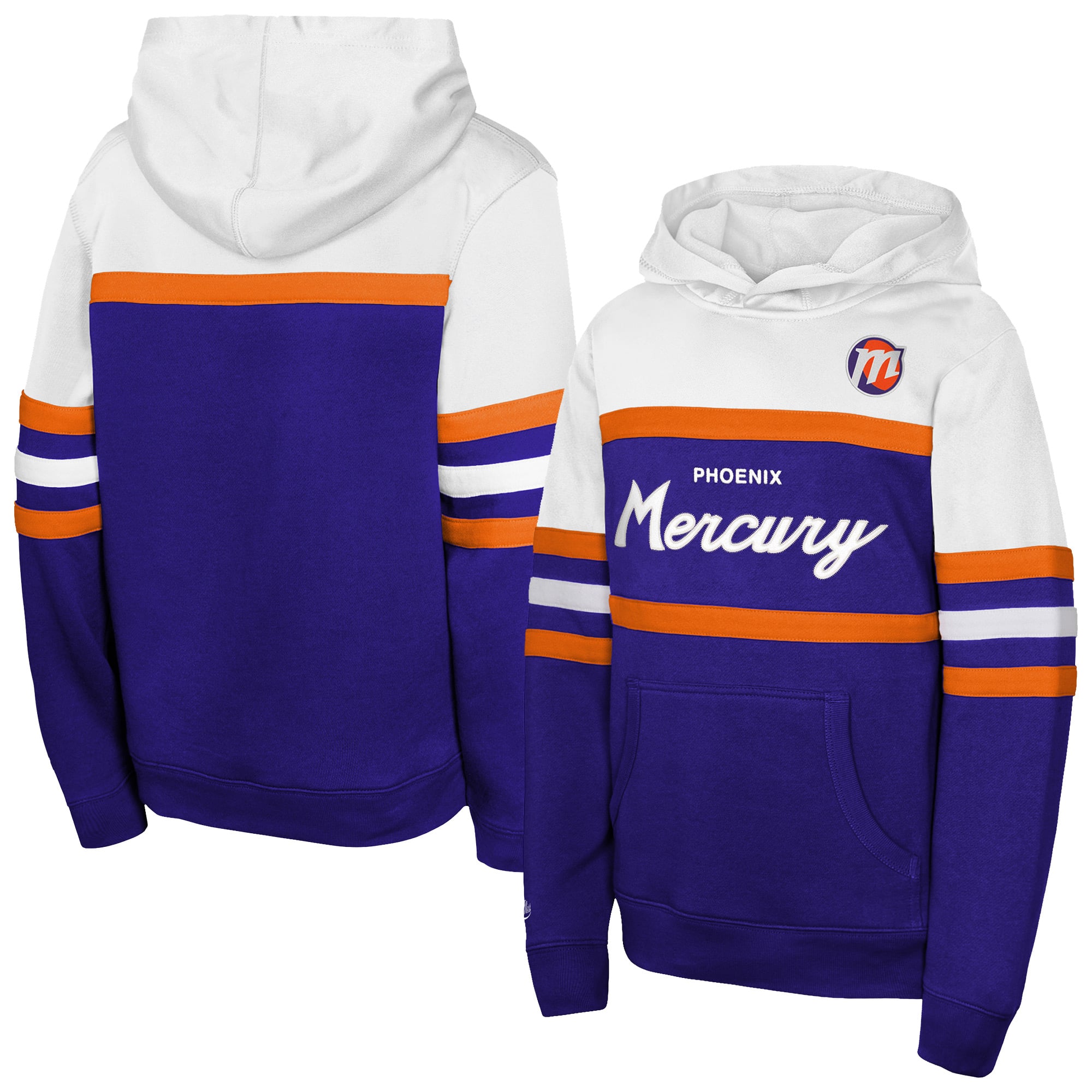 Youth Mitchell & Ness Purple Phoenix Mercury Head Coach Hoodie