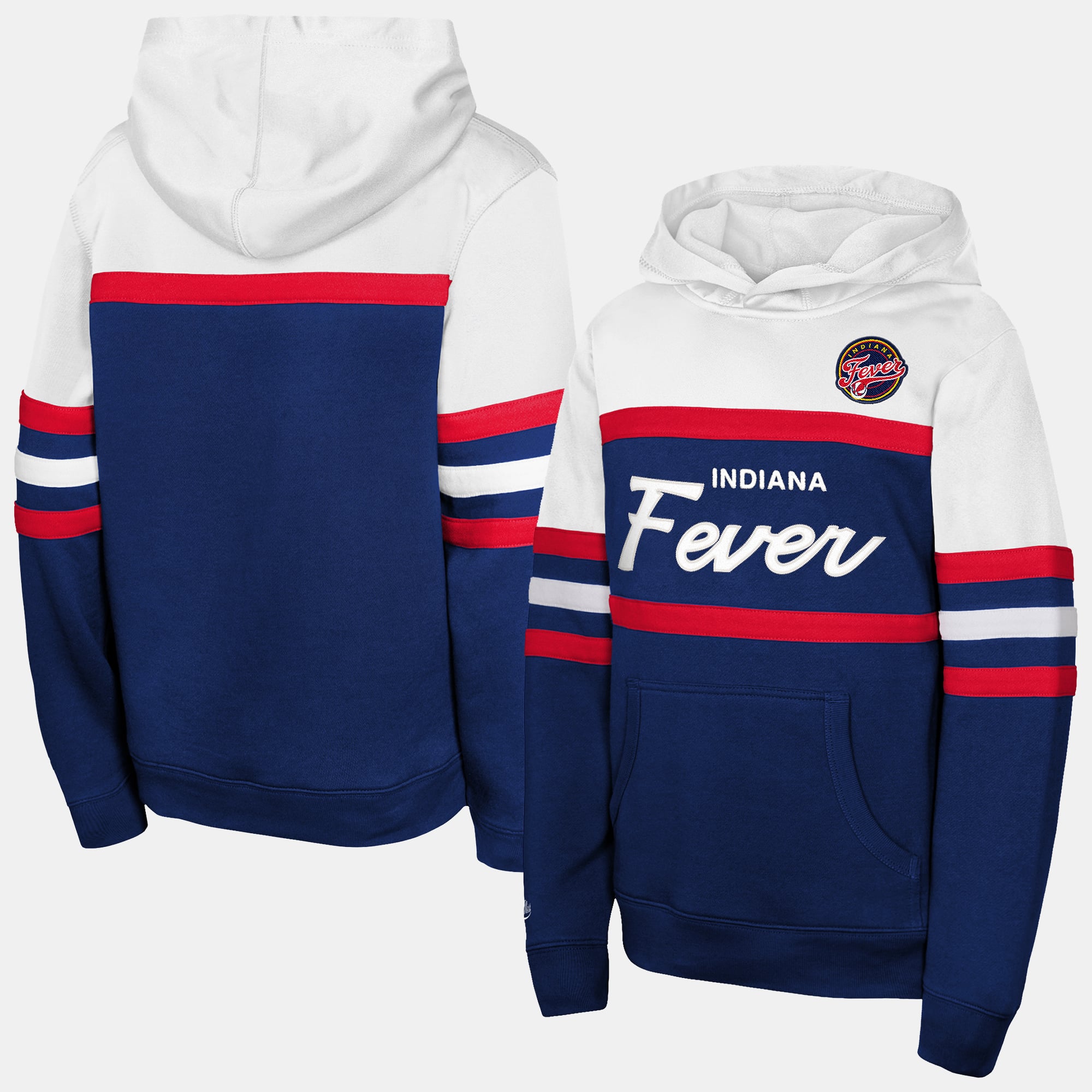 Youth Mitchell & Ness  Navy Indiana Fever Head Coach Hoodie