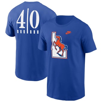 Men's Nike Royal Boise State Broncos 40 Years of Blue Turf T-Shirt