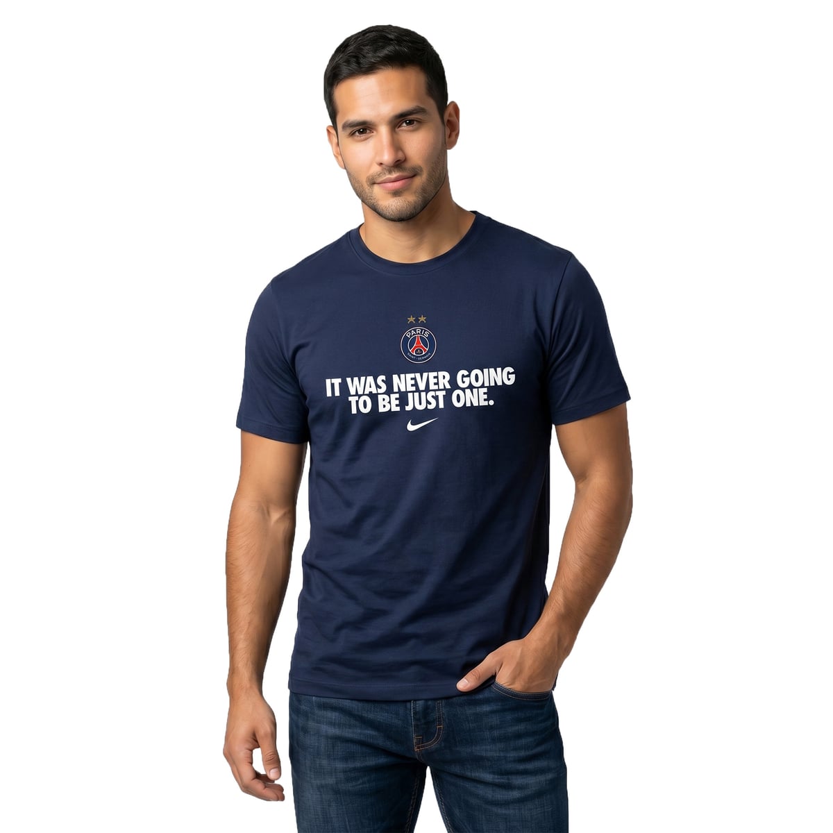 T-Shirt PSG Nike Champions d'Europe - Bleu