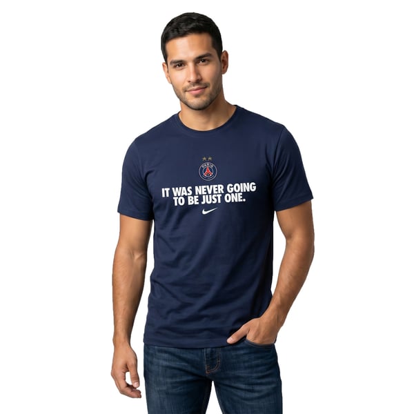 T-Shirt PSG Nike Champions d'Europe - Bleu