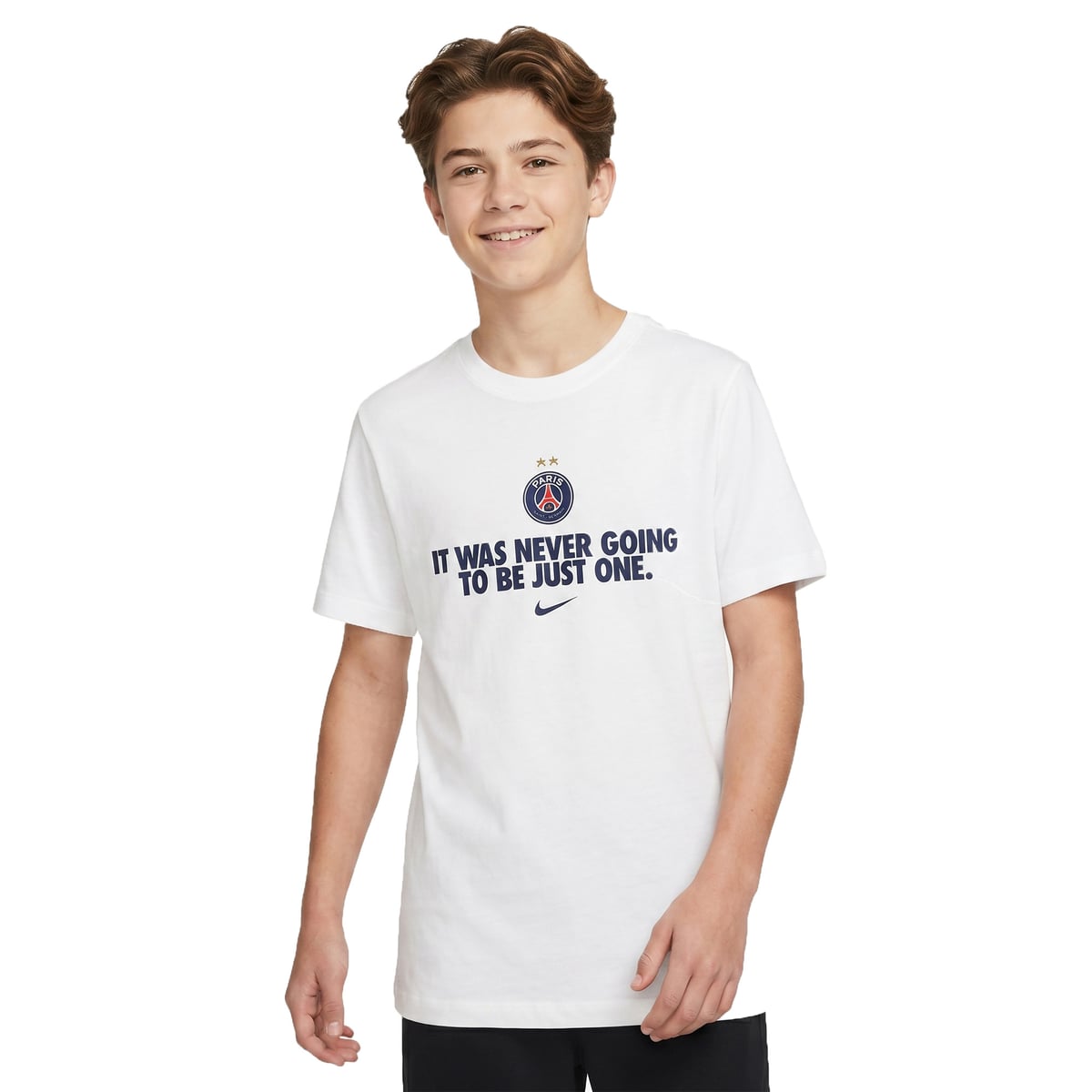 T-Shirt PSG Nike Champions d'Europe - Blanc - Enfant