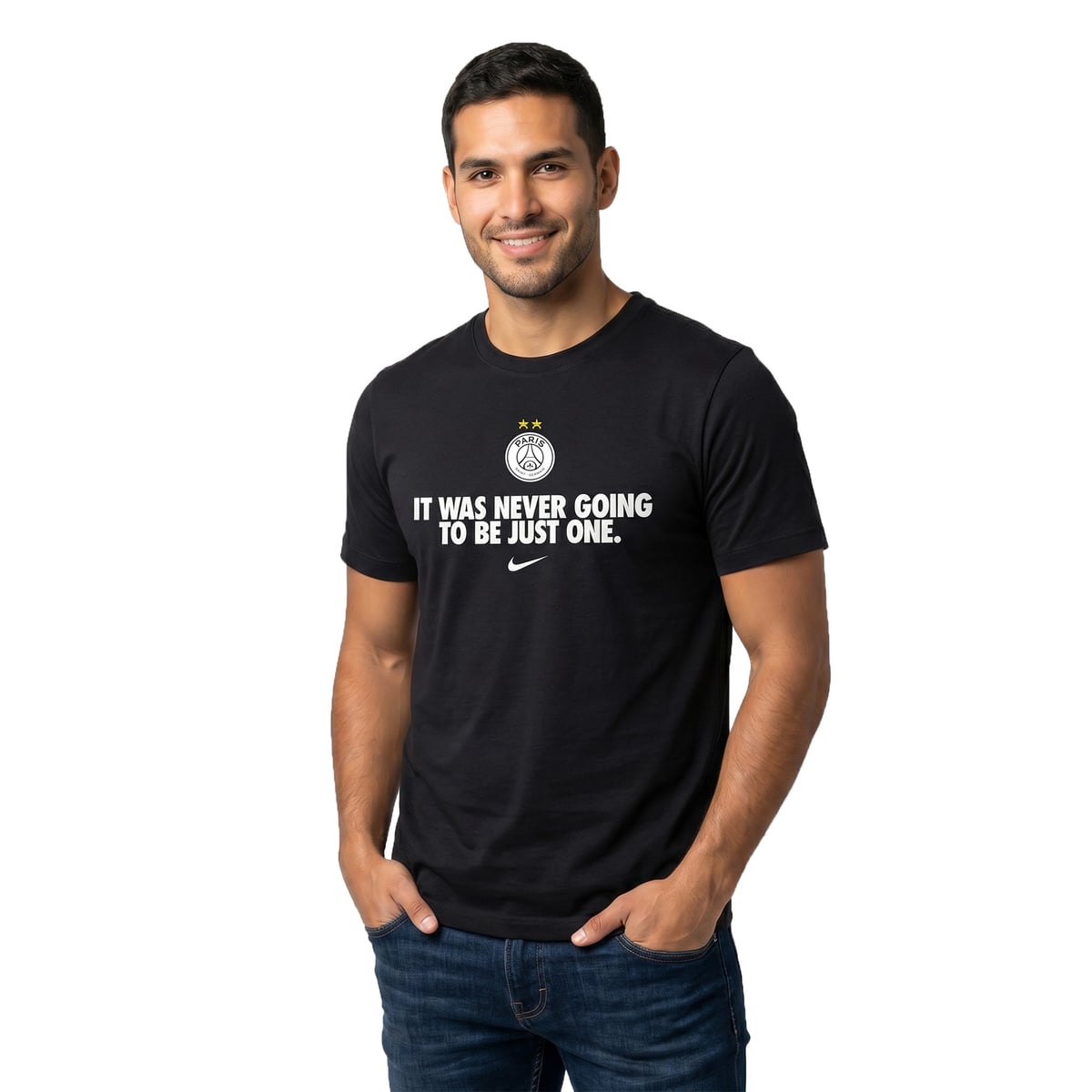 T-Shirt PSG Nike Champions d'Europe - Noir