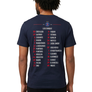 T-Shirt PSG Champions d'Europe Roster - Bleu, vue 3