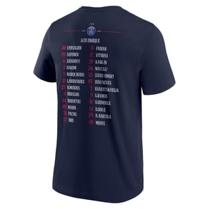 T-Shirt PSG Champions d'Europe Roster - Bleu, vue 5