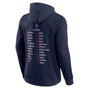 Sweat à capuche PSG Champions d'Europe Roster - Bleu, vue 5