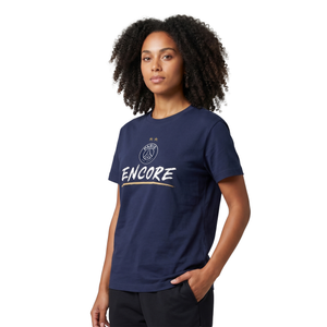 T-Shirt PSG Étoile Eiffel Encore - Bleu - Femme, vue 1