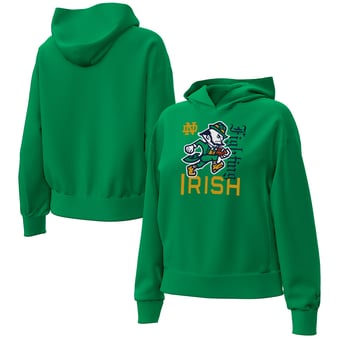 Women's Under Armour Kelly Green Notre Dame Fighting Irish Irish Wear Green Collection Icon Fleece Hoodie