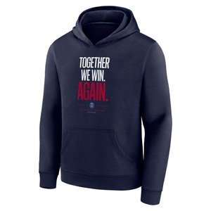 Sweat à capuche PSG Champions d'Europe Roster - Bleu, vue 3