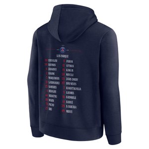 Sweat à capuche PSG Champions d'Europe Roster - Bleu, vue 4