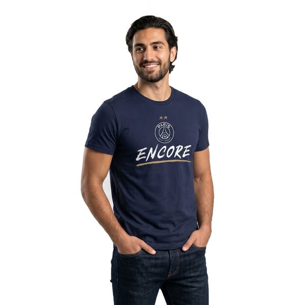 T-Shirt PSG Étoile Eiffel Encore - Bleu