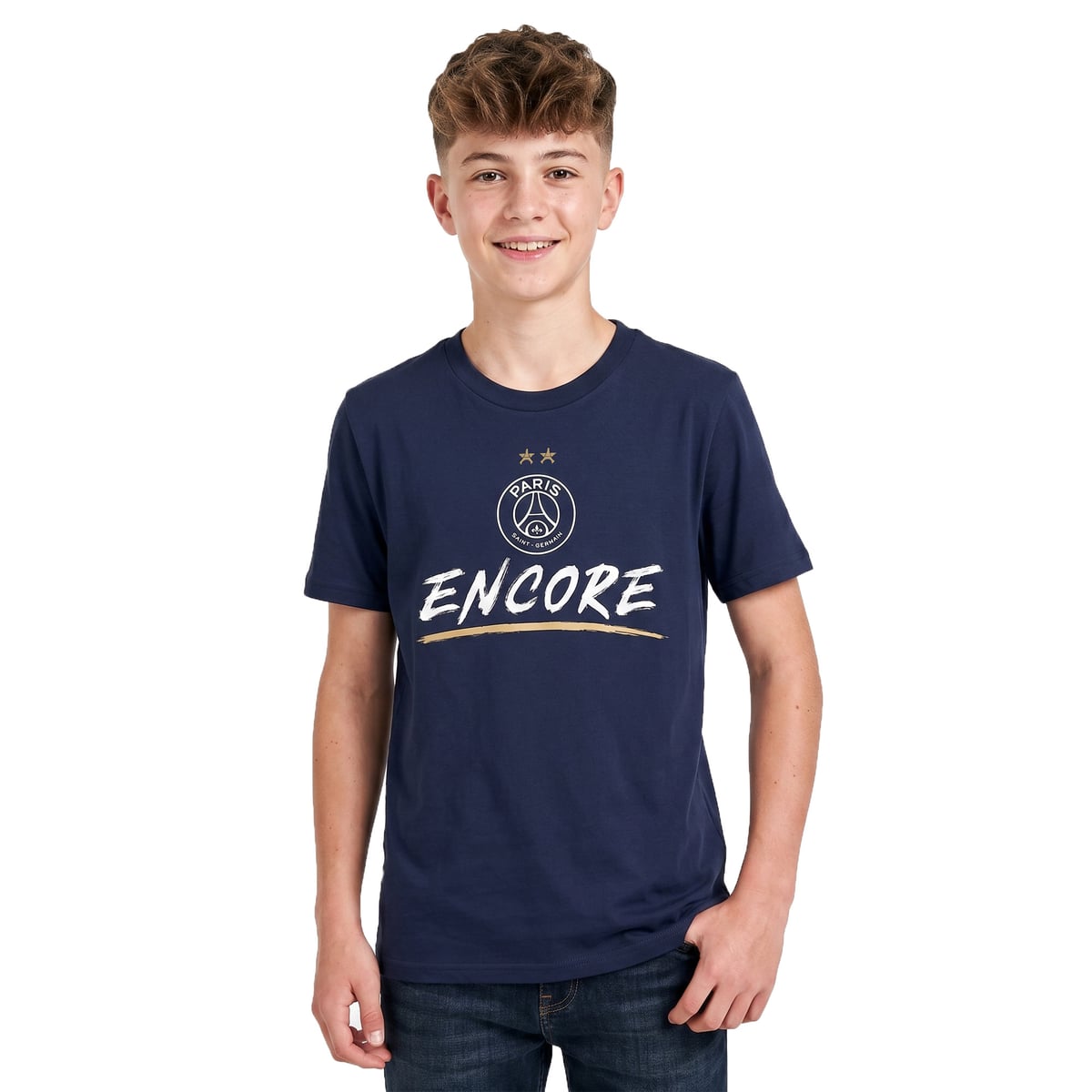 T-Shirt PSG Étoile Eiffel Encore - Bleu - Enfant