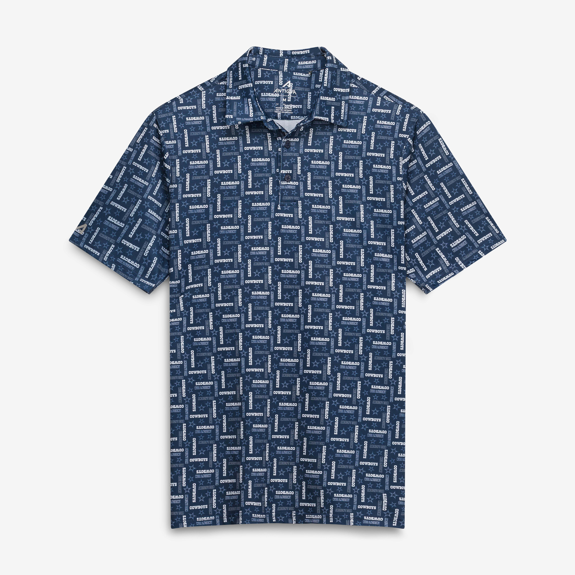 Men's Antigua Navy Dallas Cowboys Season Tickets Polo