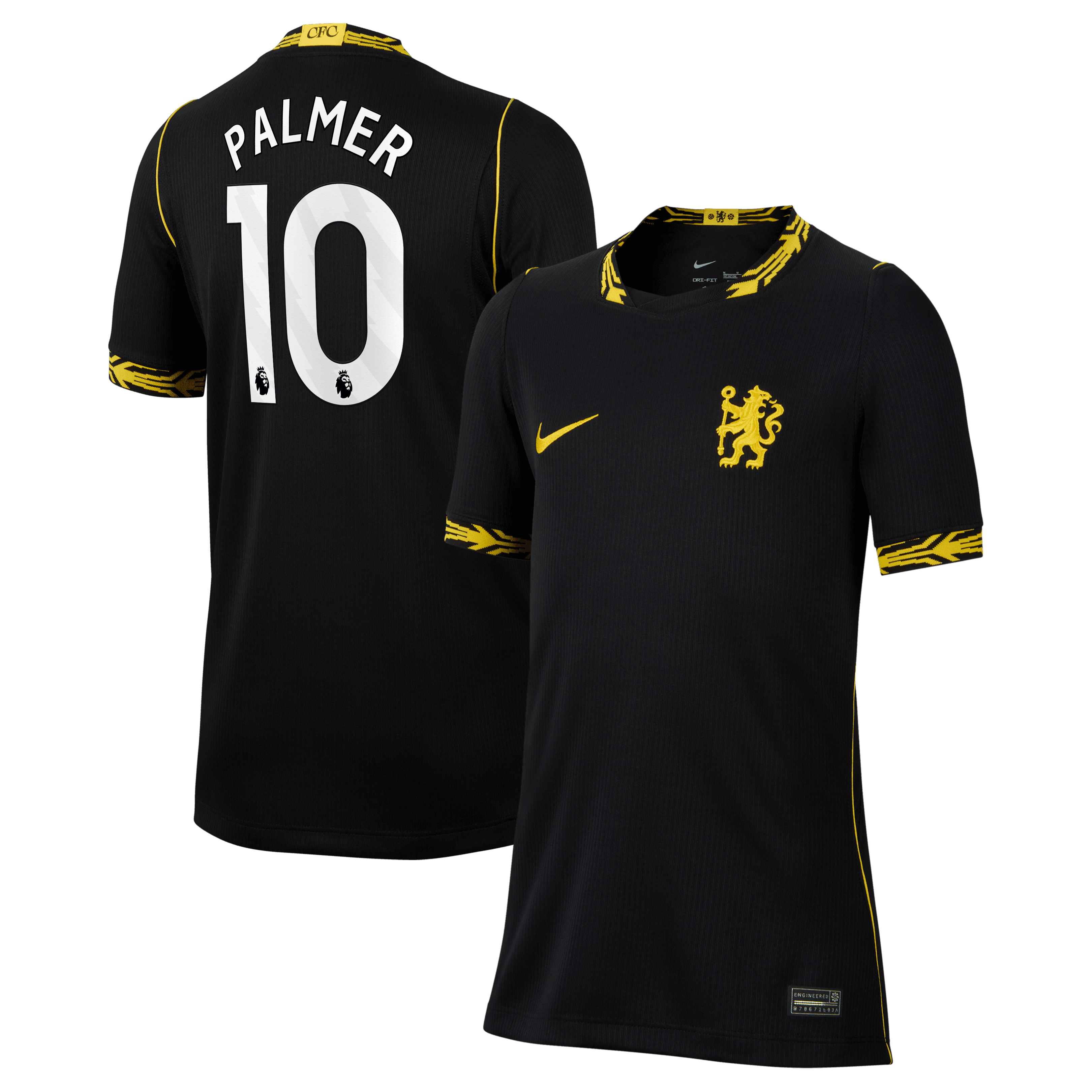 Youth Nike Cole Palmer Black Chelsea 2026/27 Away Stadium Replica Jersey