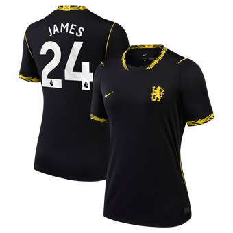 Women's Nike Reece James Black Chelsea 2026/27 Away Stadium Replica Jersey