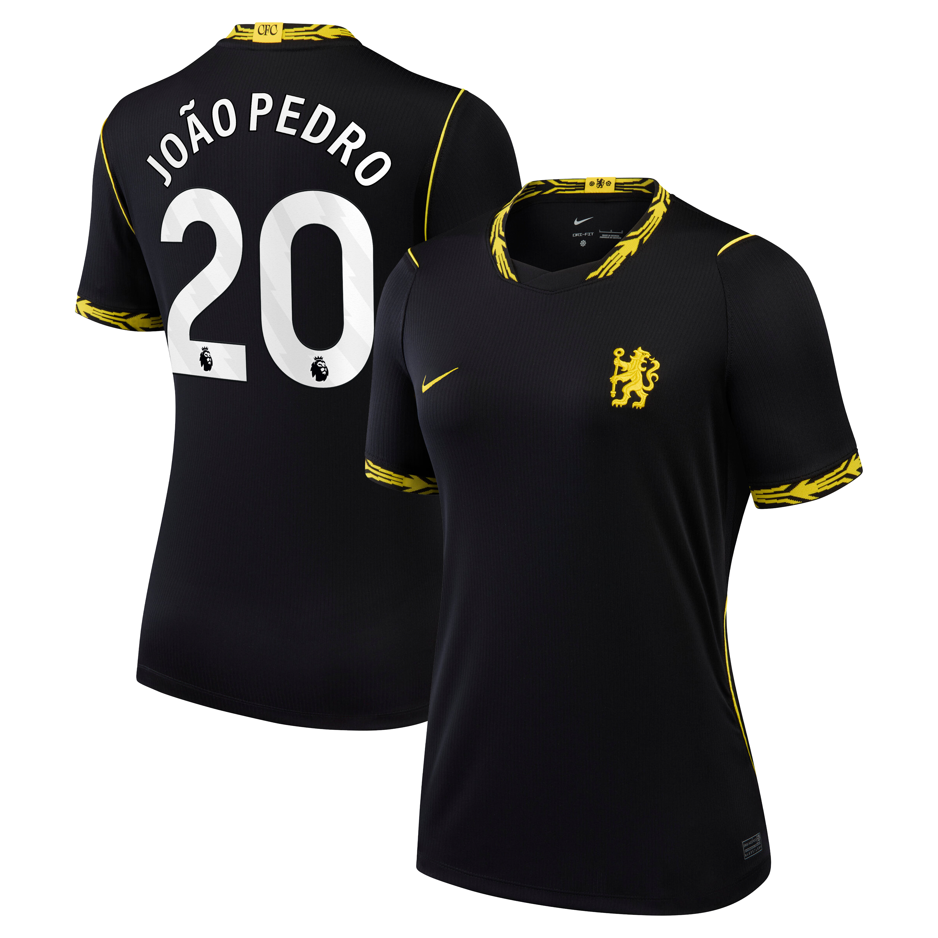 Women's Nike João Pedro Black Chelsea 2026/27 Away Stadium Replica Jersey