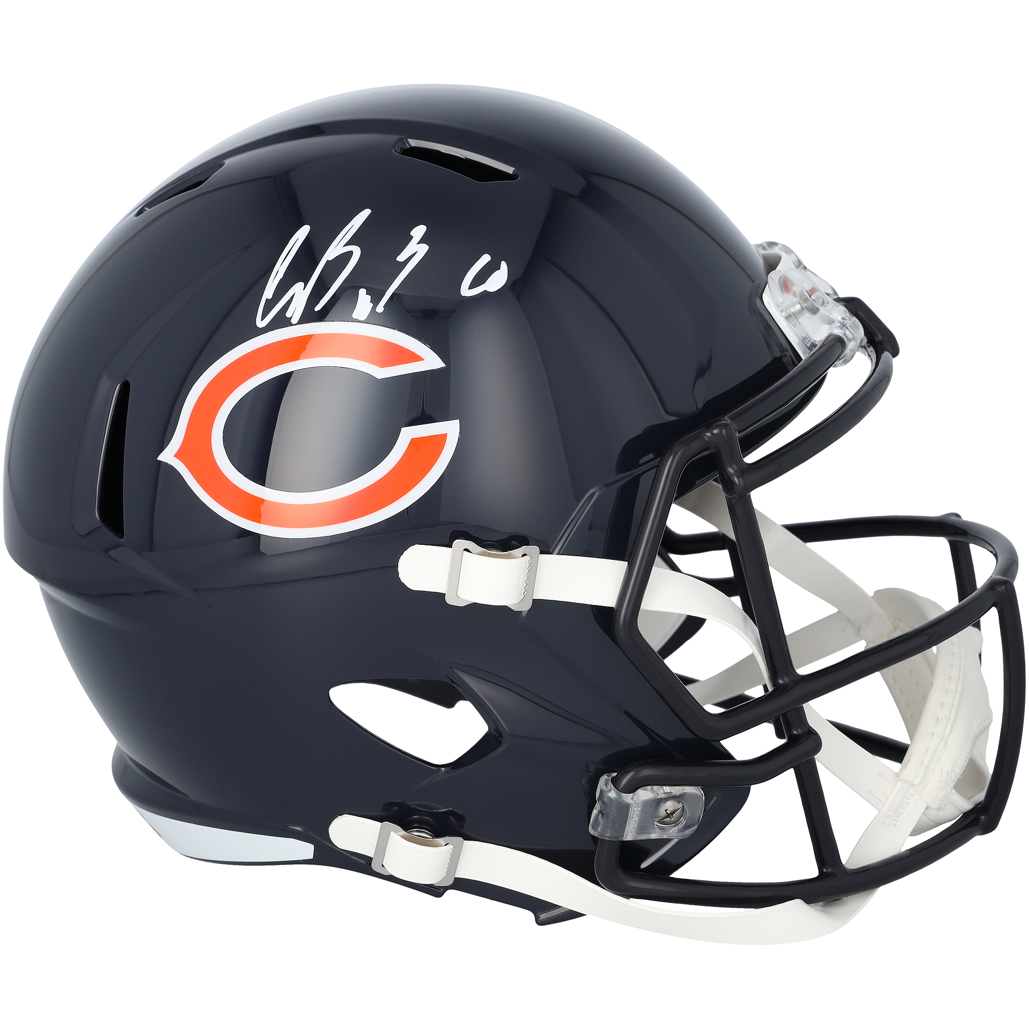 Luther Burden III Chicago Bears Autographed Riddell Speed Replica Helmet