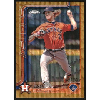 2025 Topps Chrome Gold Wave Refractors #295 Josh Hader