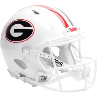 Georgia Bulldogs Riddell White Speed Authentic Helmet