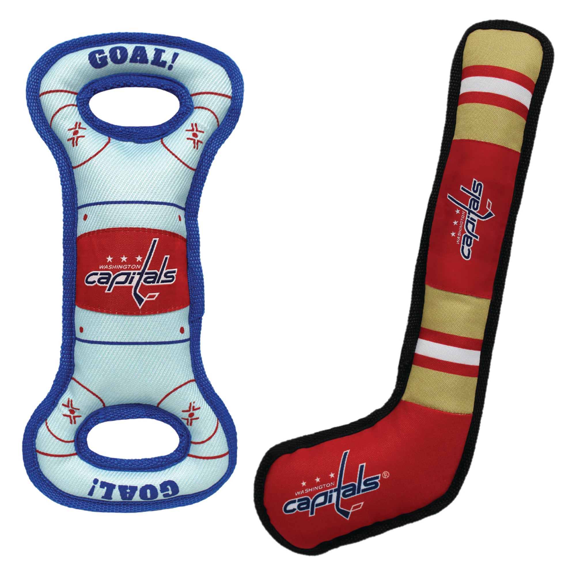 Washington Capitals Pet Tug Toy Two-Piece Bundle