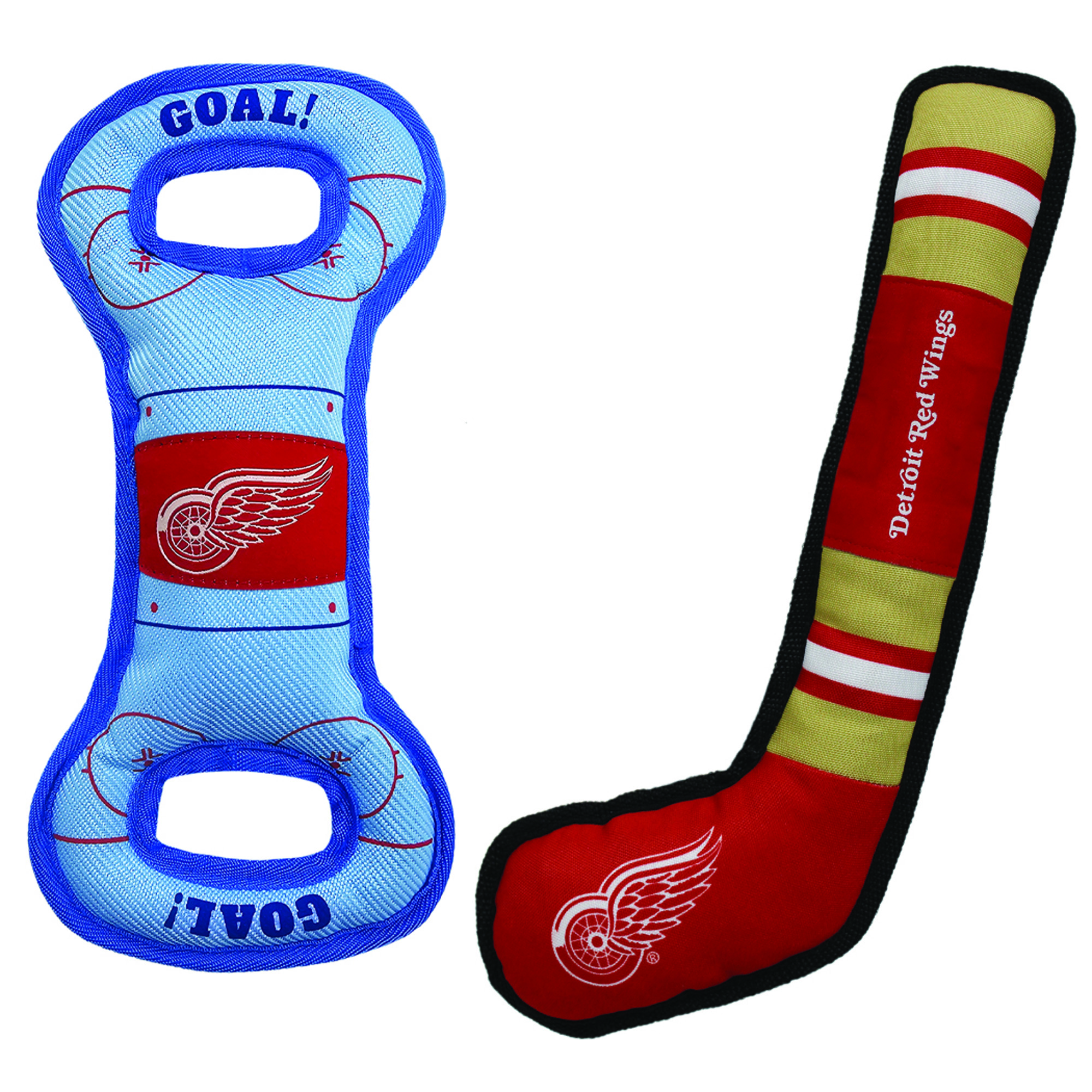 Detroit Red Wings Pet Tug Toy Two-Piece Bundle