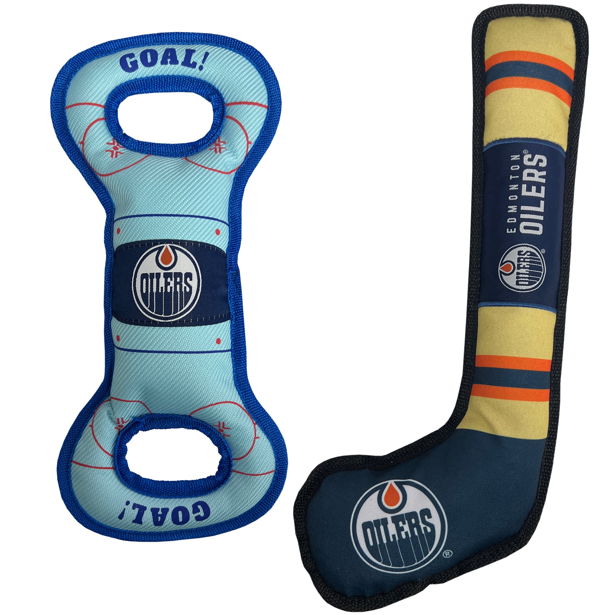 Edmonton Oilers Pet Tug Toy Two-Piece Bundle