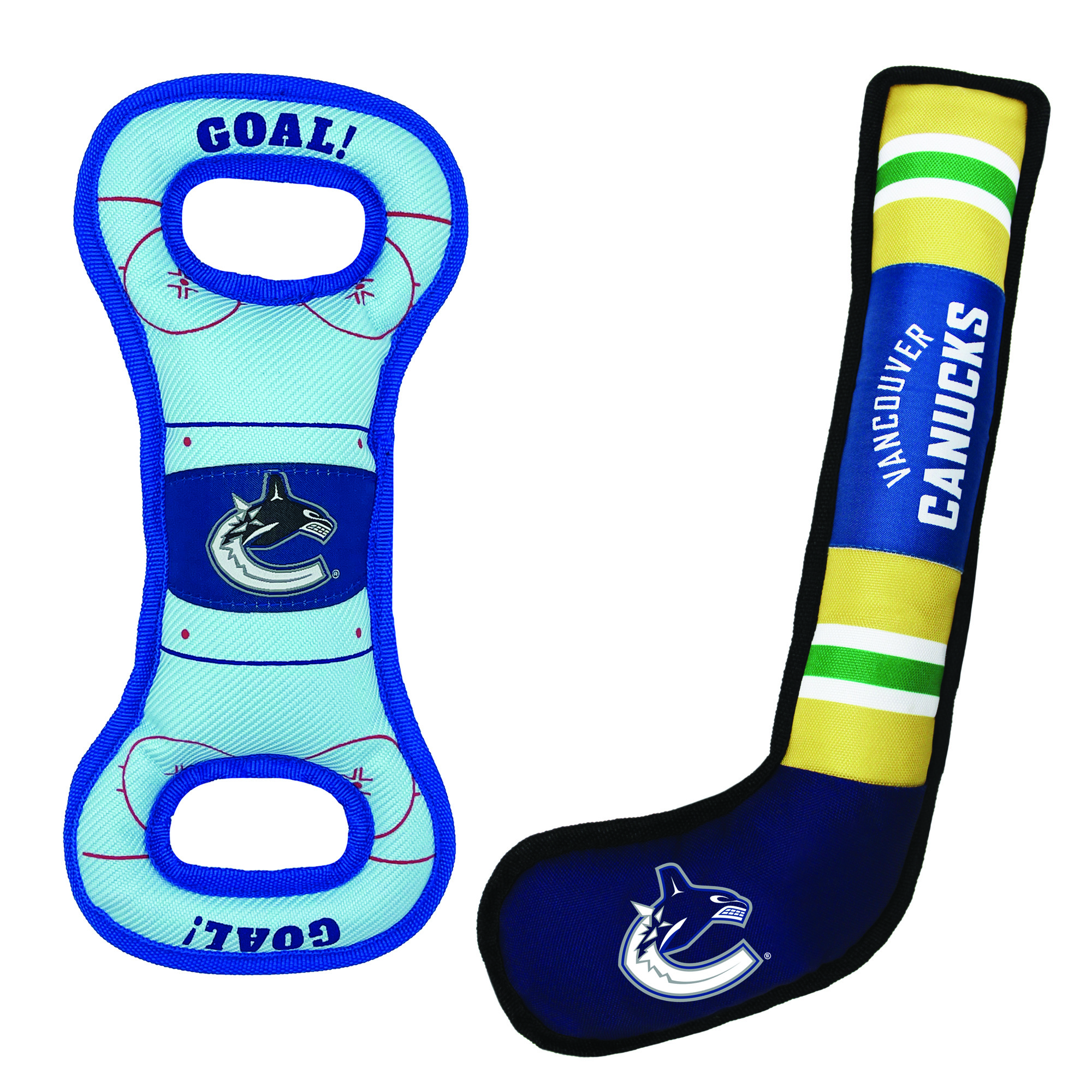 Vancouver Canucks Pet Tug Toy Two-Piece Bundle
