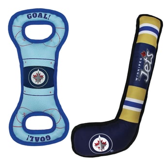 Winnipeg Jets Pet Tug Toy Two-Piece Bundle