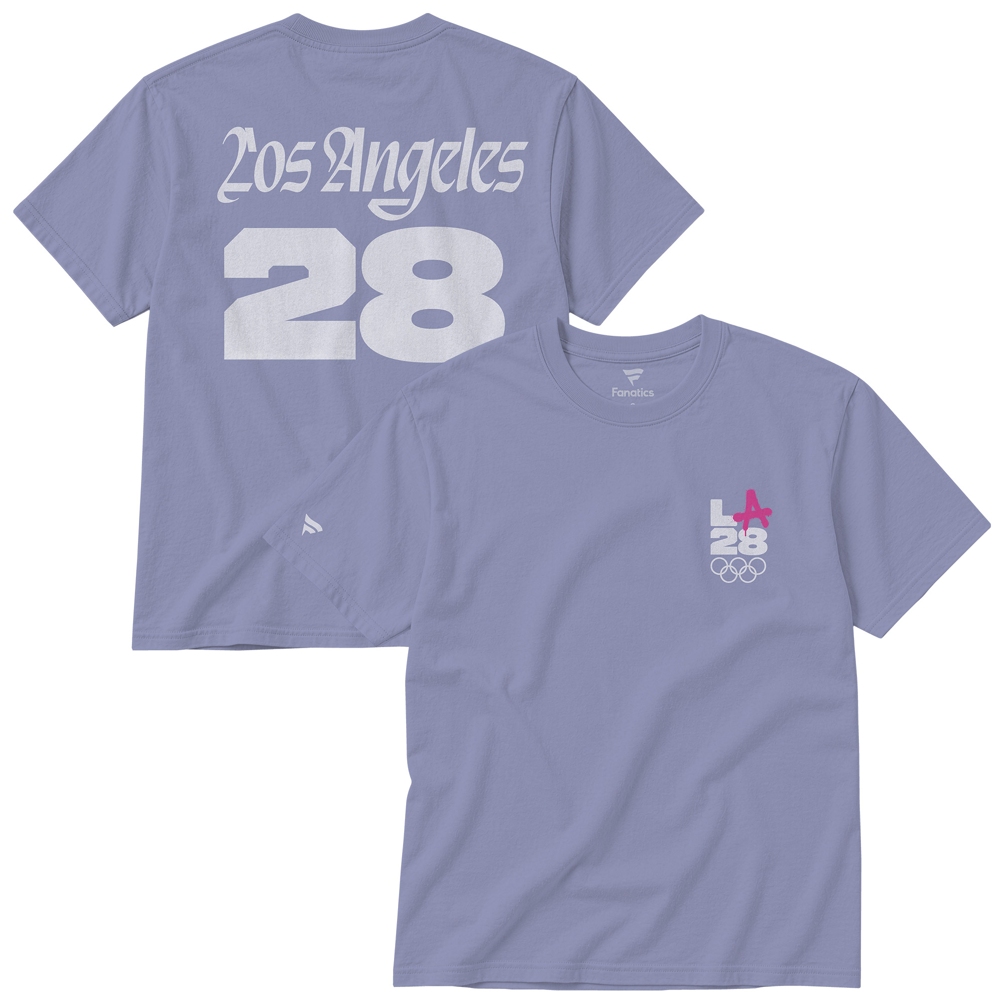 Unisex Fanatics Lavender LA28 Summer Olympics Superbloom Color Bar T-Shirt