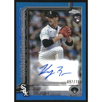 2025 Topps Chrome Rookie Autographs Blue Refractors #RAKB Ky Bush